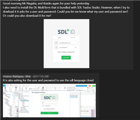 Screenshot of an SDL ID login prompt asking for email and password.