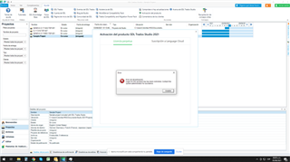 Trados Studio activation error dialog box stating 'The activation of the license has failed because the license code is not valid.' with an OK button.