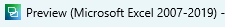 Screenshot showing the filetype being used is the Microsoft Excel 2007 - 2019