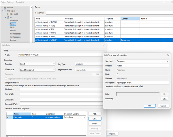 Trados Studio Settings XML File Type Parser
