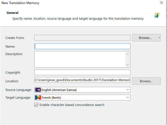 Change In New Translation Memory Settings In SR1 - 2. Trados Studio ...