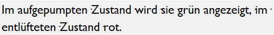 Screenshot of Trados Studio editor showing text with a space dot touching the following letter, indicating a possible font display issue.