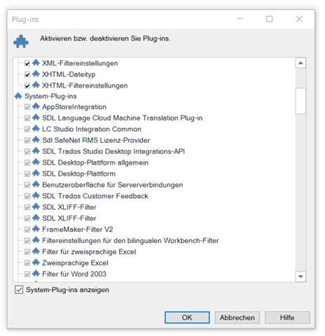List of Plug-ins