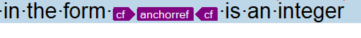 Close-up of Trados Studio interface highlighting 'anchorref' tags around the words 'where' and 'and' within a sentence.