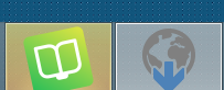 Screenshot showing Trados Studio and Multiterm icons on a taskbar. Multiterm icon is greyed out indicating it is not active.