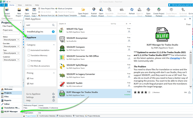 XLIFF Manager for SDL Trados Studio - Wiki - RWS AppStore - RWS Community