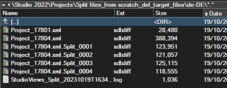 Screenshot sowing where the files are actually put by the software.